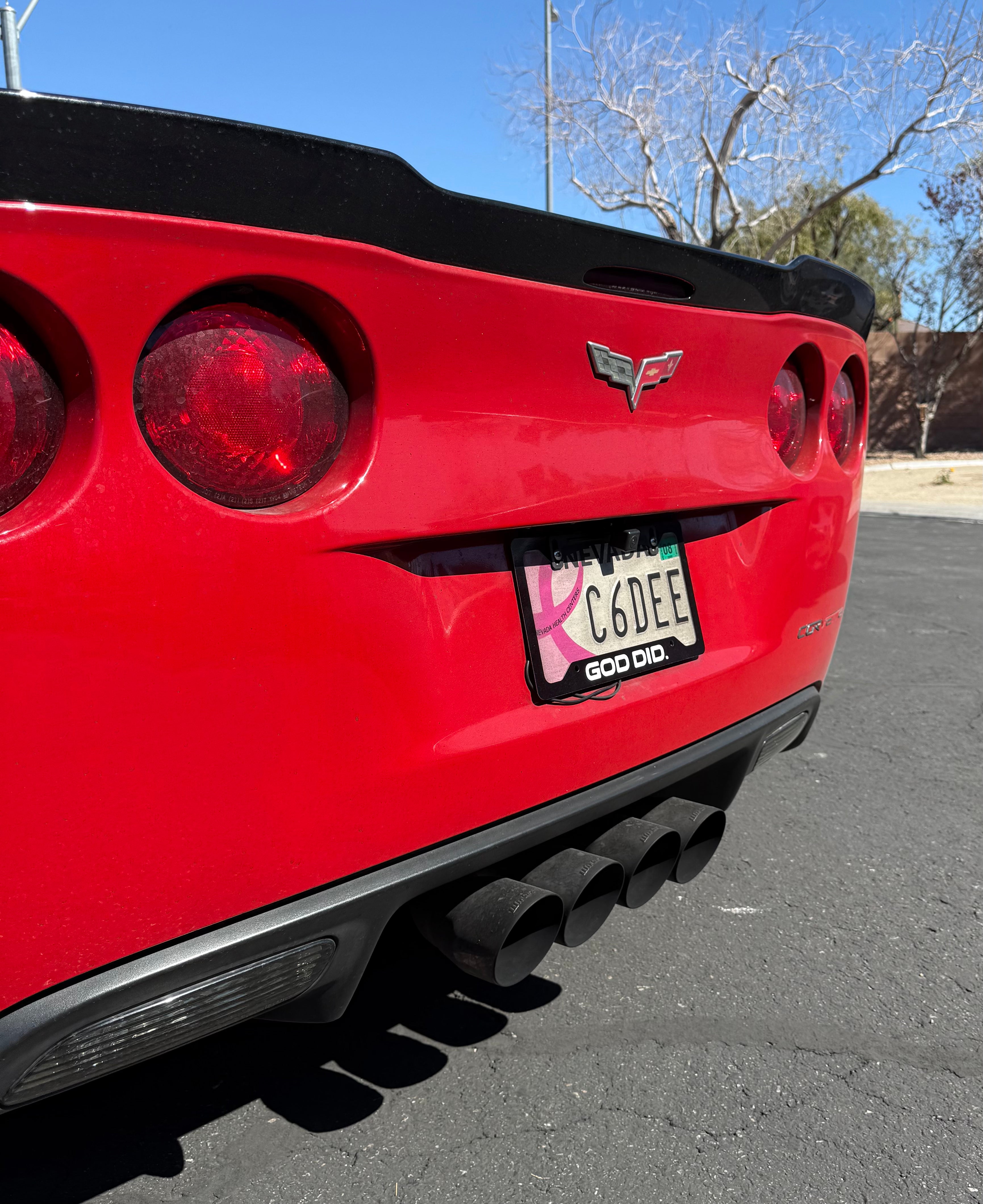 GOD DID License Plate Frame